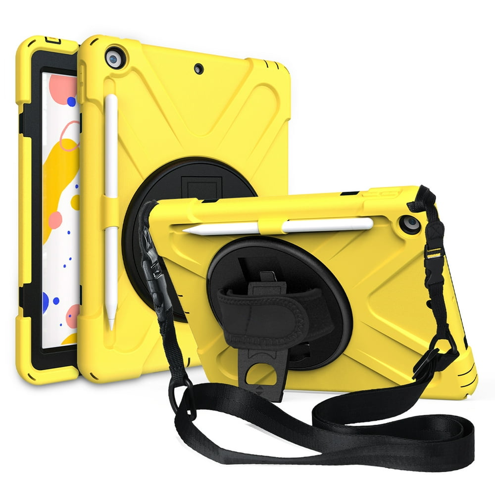 iPad 7th 8th Generation 10.2 Case Heavy Duty Shield Stand Rotating Hand
