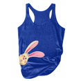 thumbnail image 4 of frariair Easter Shirts for Women Summer O Neck Top Sleeveless TShirts Rabbit Pattern Print Tank Tops Graphic Tees Summer Tank Top, 4 of 5