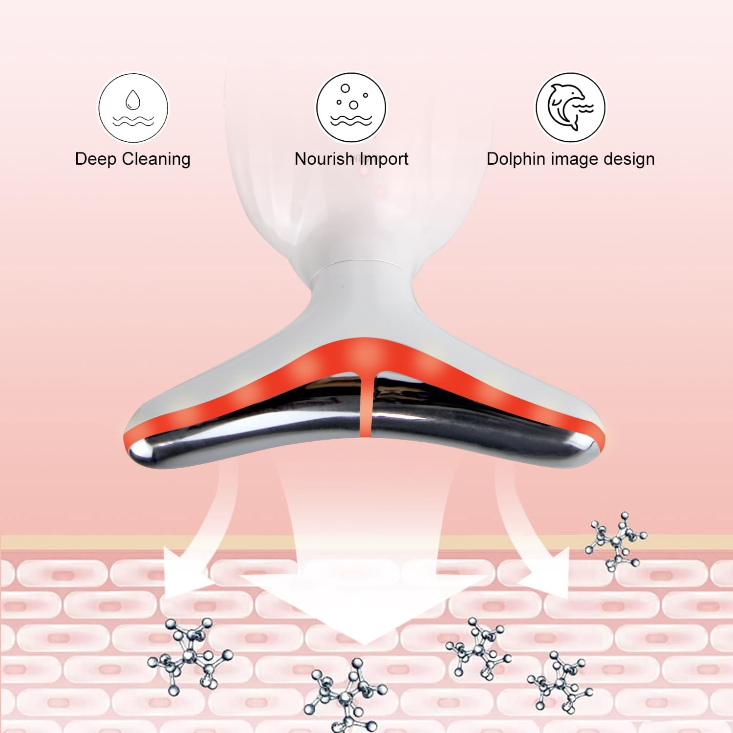 Banome Red Light Therapy for Face, 7 Color LED Facial Light Therapy, RED Light Device(White)