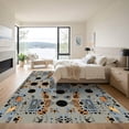 thumbnail image 3 of ODIKA 4'x6' Machine Washable Non-Slip Area Rug, Contemporary Abstract Animal Inspired Design Featuring Bold Spot Clusters High Traffic Rug, Gray, 896072, 3 of 7