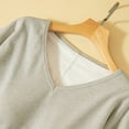 thumbnail image 2 of Maplenight Women's Sleepshirt V-Neck Nightgown Long Sleeve Nightshirt Casual Soft Sleepwear, 2 of 5
