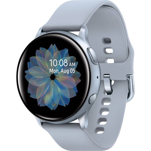 Samsung Galaxy Watch Active2 SM-R820 44MM GPS Aluminum Cloud Silver + Cloud  Silver Silicon Band (Renewed) - Walmart.com