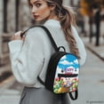 thumbnail image 3 of HELLHERO Easter Small Backpack with Bunny Eggs Pattern, Lightweight Mini Rucksack Travel Daypack for Women Outdoor Hiking, 3 of 8