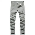 thumbnail image 2 of Mercatoo Boy's Skinny Fit Ripped 𝐃estroyed Distressed Fashion Denim Jeans Pants Pure Cotton Patchwork Pants Kids Comfort Waist Joggers, 2 of 9