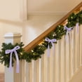 thumbnail image 4 of Christmas Tree Bows 12Pcs Christmas Ribbon Bow Ornaments for Tree Wreath Garland Gift Wrapping Holiday Decorations,5.9X3.14In Purple, 4 of 6
