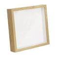 thumbnail image 4 of Marco de flores secas, caja de sombra, marco de fotos, 8x8, cuadrado de madera, flores secas color madera, 4 of 9