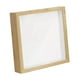 thumbnail image 4 of Marco de fotos para flores secas, de madera, cuadrado, profundo, de 8 x 8 pulgadas, caja de sombra. color madera, 4 of 9