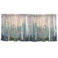 thumbnail image 7 of Yayeee Kitchen Curtains Set of 2 Light Filtering 57"x24" Over Sink Window Panels, Night Deer, 7 of 7