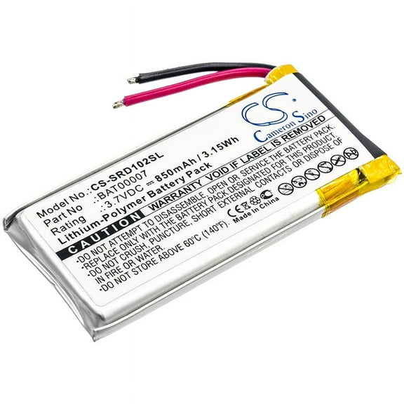 Replacement Battery for Cardo BAT00007,3.7V/850mAh