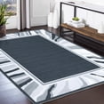 thumbnail image 3 of FairOnly Grey 9'x12'Modern Machine Washable Area Rug for Living Room Non Slip Low Pile Floor Cover for Bedroom Kitchen, 3 of 7