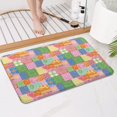 thumbnail image 4 of Pioneer Flower Floral Print Pattern Bathroom Rugs Mat, Non Slip Microfiber Bathroom Rug with Rubber Backing, Soft Mats for Bathroom Floor Tub Shower, 17"x27", 4 of 5