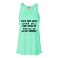 thumbnail image 1 of Womens When This Virus Is Over Stay Away From Me Funny 2020 Flowy Racerback Tank Top T-Shirt, 1 of 1