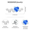 thumbnail image 5 of WEDDINEN Love Heart Stud Earrings for Women Girls CZ S925 Sterling Silver November Birthstone Earrings with Yellow Topaz Birthday Valentines Day Jewelry Gifts Teen Girlfriend Wife Her Kid Age Ideas, 5 of 7