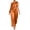 Orange 2 piece sets for women, variant on Womens Satin 2 Piece Outfits Off One Shoulder Pullover Top and Wide Leg Pants Silky Dressy Casual Matching Sets Green,XXL