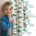 thumbnail image 3 of Blackout Kids Curtains,Cartoon Tractors Hats White Pattern Childrens Insulated Curtains Set Of 2,Bedroom Essentials,Toddler Room Decor 42"x54", 3 of 5