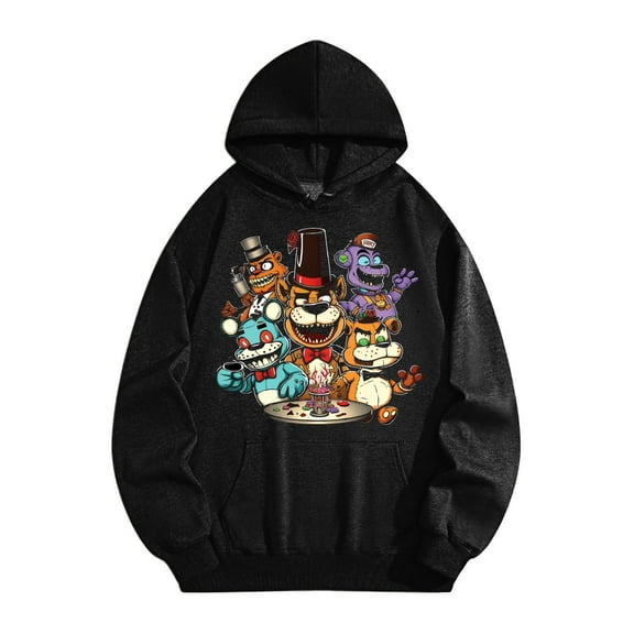 Five-Nights at Freddy Merch Mens Ultimate Heavyweight Pullover Hoodie Sweatshirt