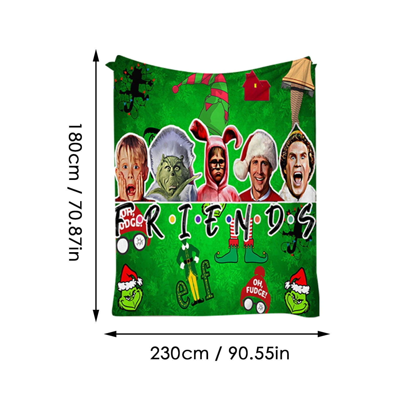 Couverture De Noël Grinch Couverture En Flanelle Couverture Imprimée Numérique Couverture De Canapé Cadeau Pour Fille