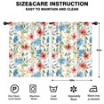 thumbnail image 2 of Blackout Kids Curtains,Pioneer Flower Floral Print Pattern Childrens Insulated Curtains Set Of 2,Bedroom Essentials,Toddler Room Decor 42"x54", 2 of 5