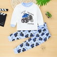 thumbnail image 2 of UAYOTSE Toddler Baby Boy Clothes Long Sleeve Color Block Sweatshirt Top Drawstring Pants Set 2Pcs Spring Outfits for 0 6 12 18 24 M 1t 2t 3t 4t 5t 6t Pajamas & Dailywear,Sizes 5-6 Years, 2 of 4