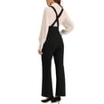 thumbnail image 4 of INSPIRE CHIC Women's Jumpsuits Adjustable Straps Wide Leg Suspenders Overall Jumpsuits XS Black, 4 of 7