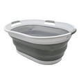 thumbnail image 5 of SAMMART 44L Collapsible Plastic Laundry Basket - Foldable Pop Up Storage Container / Organizer - Portable Washing Tub - Space Saving Hamper / Basket - Water Capacity: 35L, 5 of 8