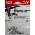thumbnail image 2 of (3 pack) Eagle Claw Fishing, NLRS5 Tin Split Shot Weight, Size 5, 2 of 5