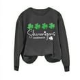 thumbnail image 4 of T-shirts de la Saint-Patrick pour Femmes Col Rond Imprimé Manches Longues Chandails en Molleton pour Femmes, 4 of 4