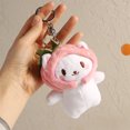thumbnail image 1 of 1Pc Cute Snapper Head Set Keychain Cat Plush Action Figure Key Chain Doll Pendant Bag Accessories Baby Keyring, 1 of 7