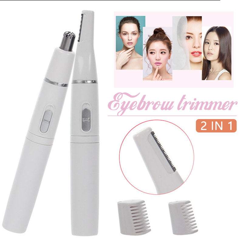 2-in-1 Electric Hair Eyebrow Trimmer for Women Mini Portable Lady Shaver  Hair Razor Battery Powered - Walmart.com