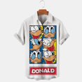 thumbnail image 1 of New Anime Mickey Mouse Donald Duck Men's T-Shirt 3D Printing Summer Disney Casual Simple High Quality Shirt Hawaiian T-Shirt TopS Gao Jinjia LED, 1 of 2
