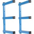 thumbnail image 1 of ERDS-Lumber Rack,Wall Mount Lumber Storage Rack,Heavy Duty Lumber Rust Resistant Steel Rack Wall Mounted with 3-Level for Garage,Lumber, Wood, Pipes, Ladder, 2PACK, 1 of 4