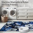 thumbnail image 5 of ODIKA 5'x7' Machine Washable Non-Slip Area Rug, Midnight Bloom Abstract Floral Design for High Traffic Rug, Blue, 127262, 5 of 7