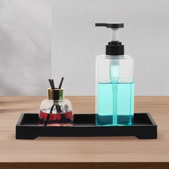 FESTFENDS Multifunctional Shower Organizer 1Set in Black Silicone Bathroom Tray for Easy to Clean and Bathtub Storage