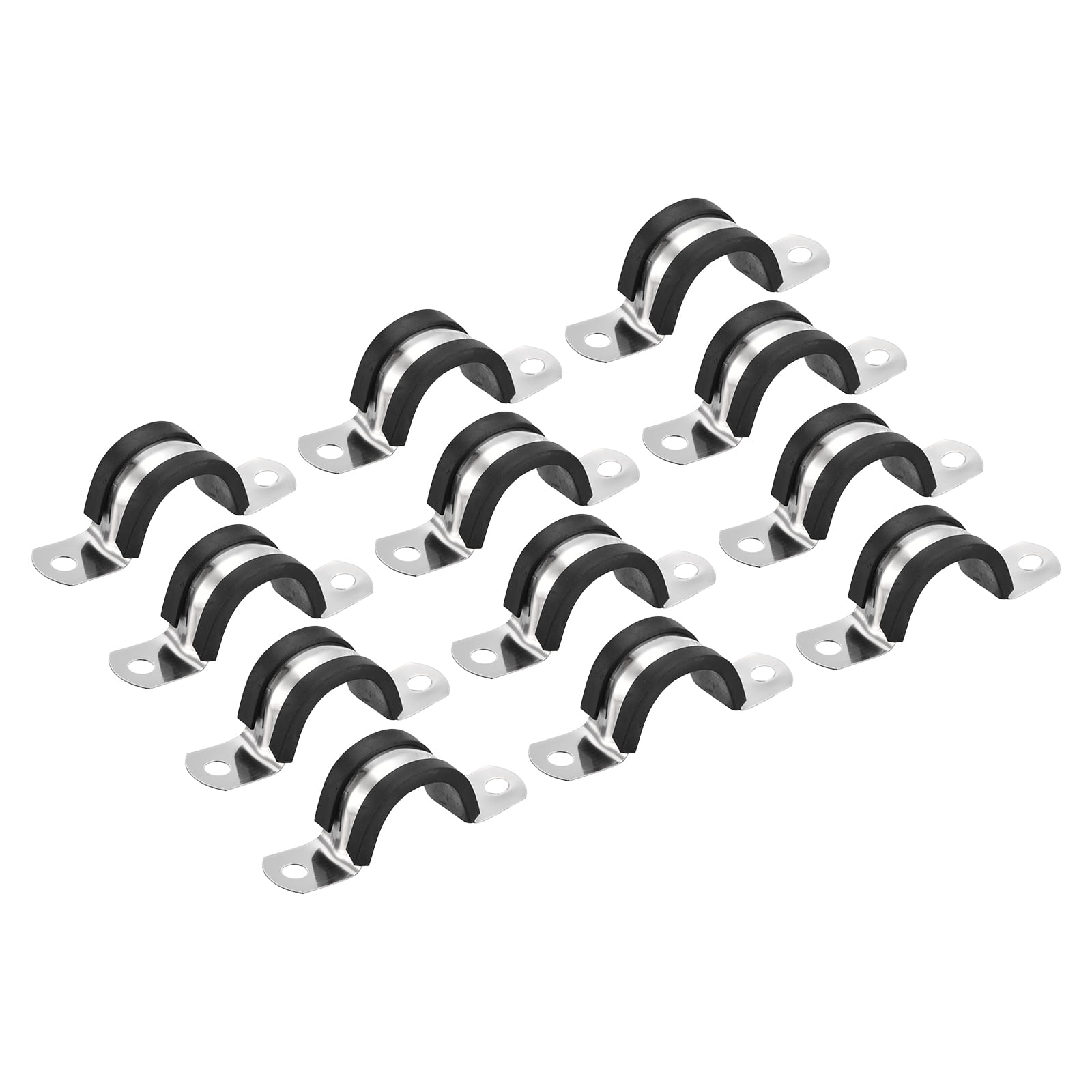 Wire Clamps Cable Clamp, Lokman 12 Pack 1 Inch Stainless Steel Cable Clamp,  Pipe Brake Line Clamp, image size:1600x1600
