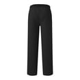 thumbnail image 5 of BXINGOHAI Womens Wide Leg Sweatpants High Waisted Baggy Lounge Pants Drawstring Athletic Flared Joggers with Pockets Black 2XL, 5 of 7