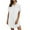 White, variant on Axiiglly Shirt Dresses for Women Soft Cotton Linen Dress Summer Short Sleeve Shirt Dresses Casual Button Down Mini Dresses with Pockets