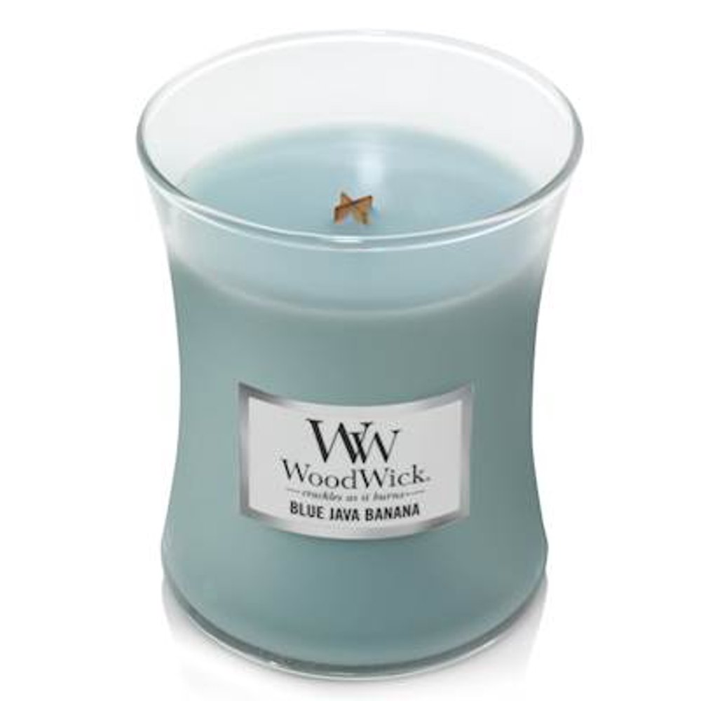 WoodWick Blue Java Banana Medium Hourglass Candle