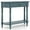 Blue, variant on Gymax Retro Console Table 36''L Wooden Entryway Table w/ Storage Drawer & Open Shelf Brown