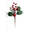 thumbnail image 3 of 5PCS Simulation Of Small Red Fruit Berry Christmas Decoration Artificial Flower Home Table Decoration, 3 of 6