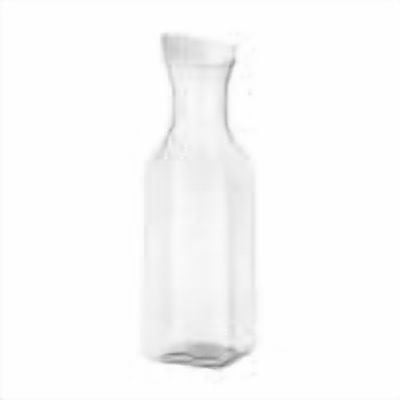 Clear Plastic Pitcher For Water Iced Tea Juices Cold Brew Beverages, Space Saving Juice Container For Fridge Bar And Daily Use