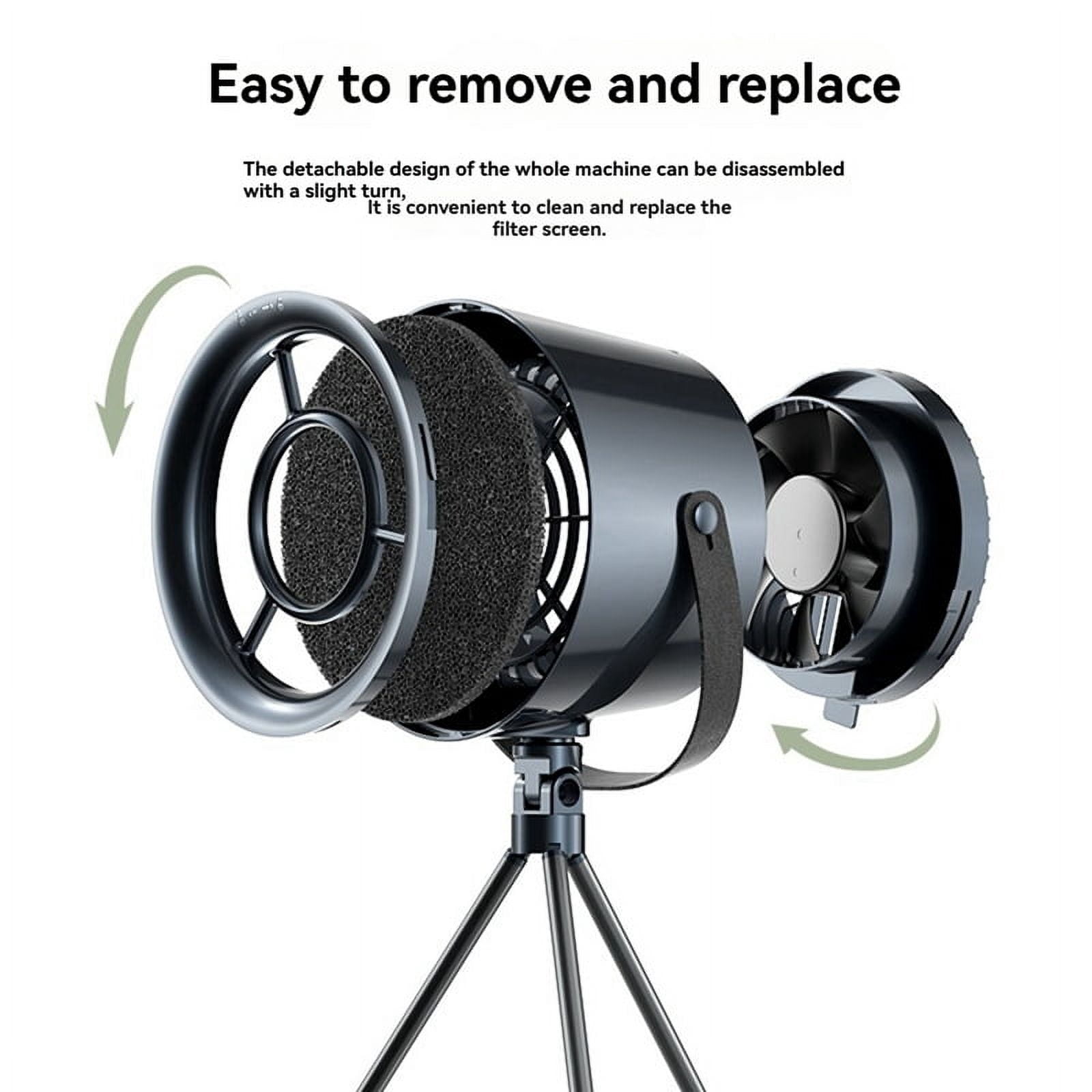 USB Desktop Range Hoods Portable Exhaust Fan Small Kitchen Hood Extractor Barbecue Large Suction Cooker Hood Black Gray