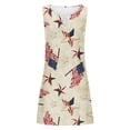 thumbnail image 4 of Dvkptbk Robe Mini Débardeur à Étoiles et Rayures American Flag pour Femmes, Robe d'Été à Col en V, Robe Débardeur Courte du 4 Juillet, Patriotique, Sans Manches, Ligne A, Robes de Plage - Soldes d'Été Liquidation, 4 of 4