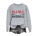thumbnail image 4 of Uootdi Hauts Boho pour Femmes Col Ras du Cou Maman Imprimé Baseball Sports Rassemblements Tenue Quotidienne Chandails Douillets Chandails Cardigans Cadeau, 4 of 5