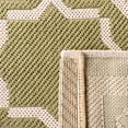 thumbnail image 2 of SAFAVIEH Courtyard Allison Oriental Indoor/Outdoor Area Rug, Green/Beige, 7'10" x 7'10" Round, 2 of 6