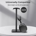 thumbnail image 3 of Headphone Stand [Weighted Base & Higher Height], Universal Desk Headphone Holder for All Gaming Headsets, 3 of 5