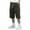 Dark Gray, variant on Erwazi Men's Casual Cargo Shorts Classic Loose Drawstring Stretch Elastic Waist Beach Shorts with Multi Pockets