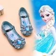 thumbnail image 2 of Zapatos de cuero para niñas de Disney primavera nuevos zapatos planos de princesa elsa zapatos de cristal de baile único 35-plantilla 21,8 cm Gao Jinjia LED, 2 of 2