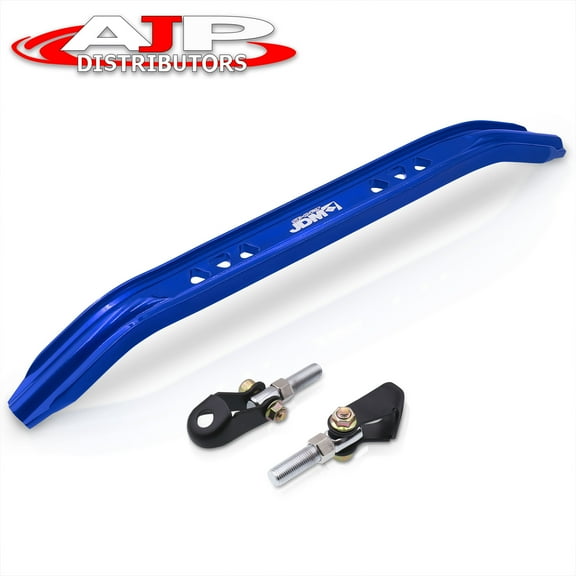AJP Distributors Front Lower Suspension Aluminum Strut Tie Bar Brace Rod Arm Blue Compatible/Replacement For Honda Civic CRX Del Sol Integra DC2 EG EK EF 1992 1993 1994 1995 1996 1997 1998 1999 2000