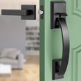 thumbnail image 1 of Front Door Lock Set Gold Front Door Handle and Deadbolt Set Adjustable .in Gold Heavy Exterior Entry Handle Reversible, 1 of 7