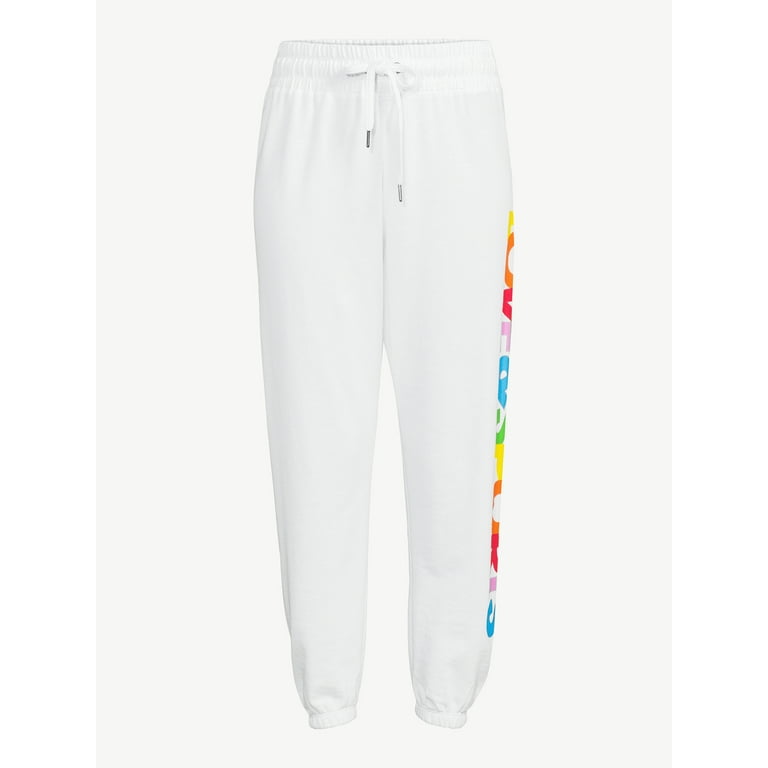 Burberry store rainbow joggers